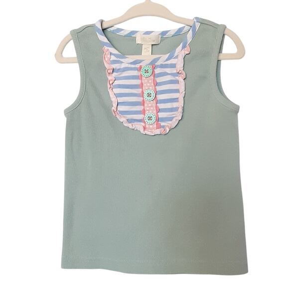 Matilda Jane Arcade Cookie Tank Tops 3pc Lot Ruffle Girls 4T Travel Log Shirt - Picture 2 of 16